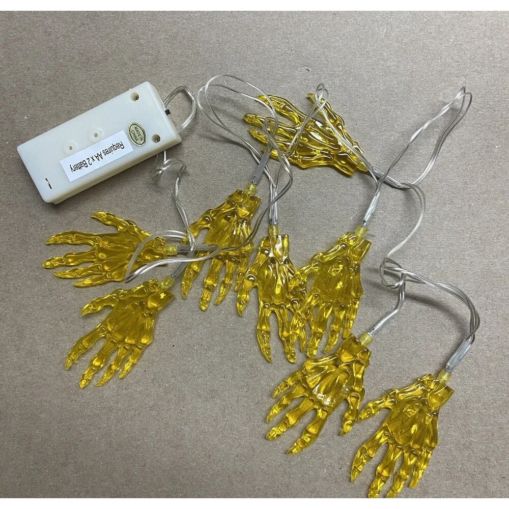 Midwest-CBK Halloween Spooky Scary Light Up Hands Hanging 3 Foot Light String